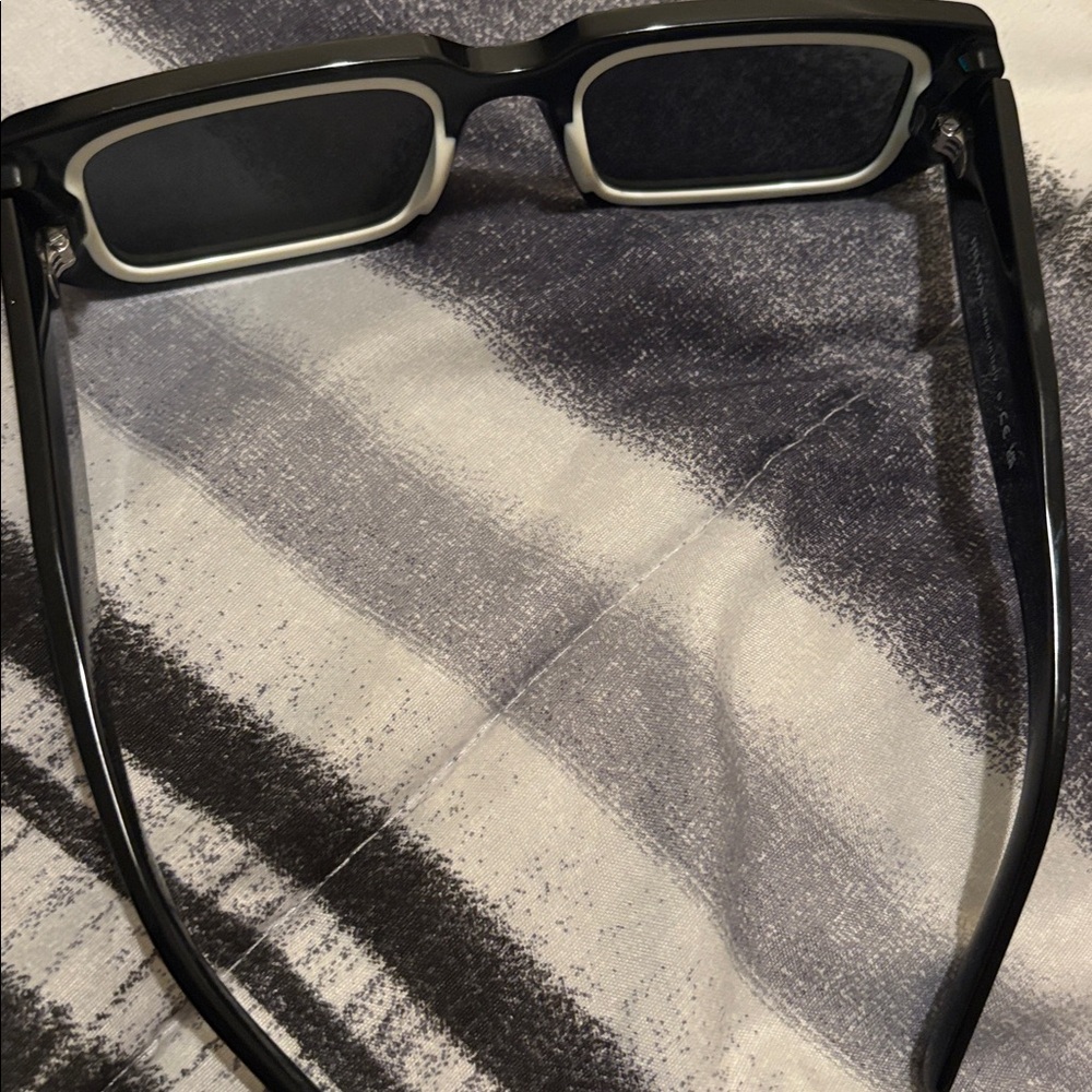 Prada Black Rectangular Sunglasses - image 4